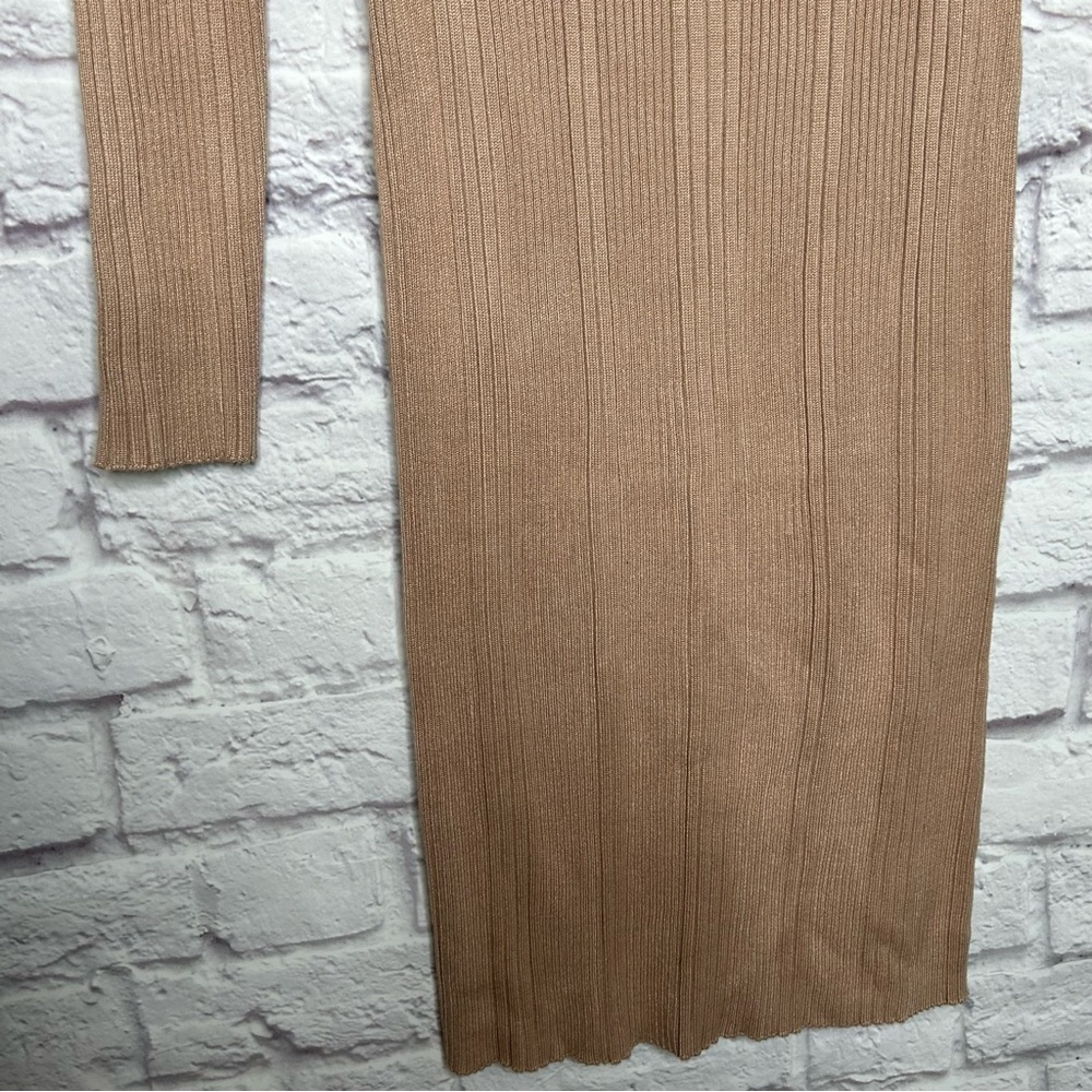 House of Harlow 1960 Tan Long Sleeve Dress - Picture 7 of 11